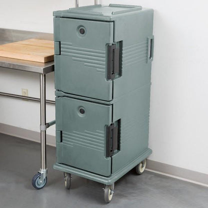 Contenedor Isotérmico Profesional Cambro UPC800 Azul Pizarra con Ruedas