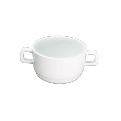 Set de 4 Tazon Consome Policarbonato Blanco 300 Ml