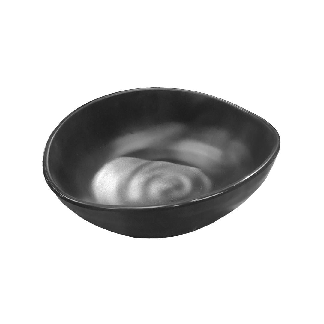 Bowl Ovalado Melamina Negro 900 Ml