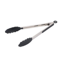Tenaza Acero Inoxidable Con Punta De Silicona 30 Cm