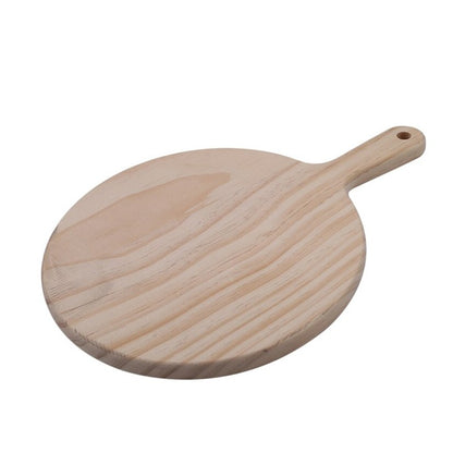 Plato Pizza Madera Con Mango 32.5Cm