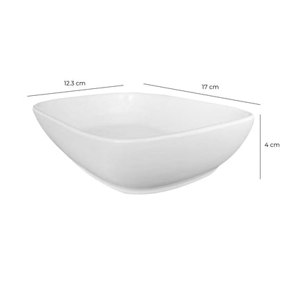 Plato Porcelana Rectangular 17x12.3x4 Cm Linea Tower
