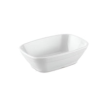 Pocillo Rectangular Policarbonato Blanco 17x3.5 Cm