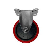 Rueda Fija Acero 4" x 100 Mm.
