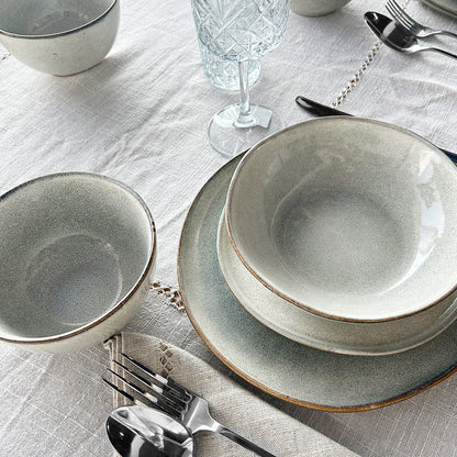 Set Vajilla 18 Piezas Cerámica Beige Linea Oslo