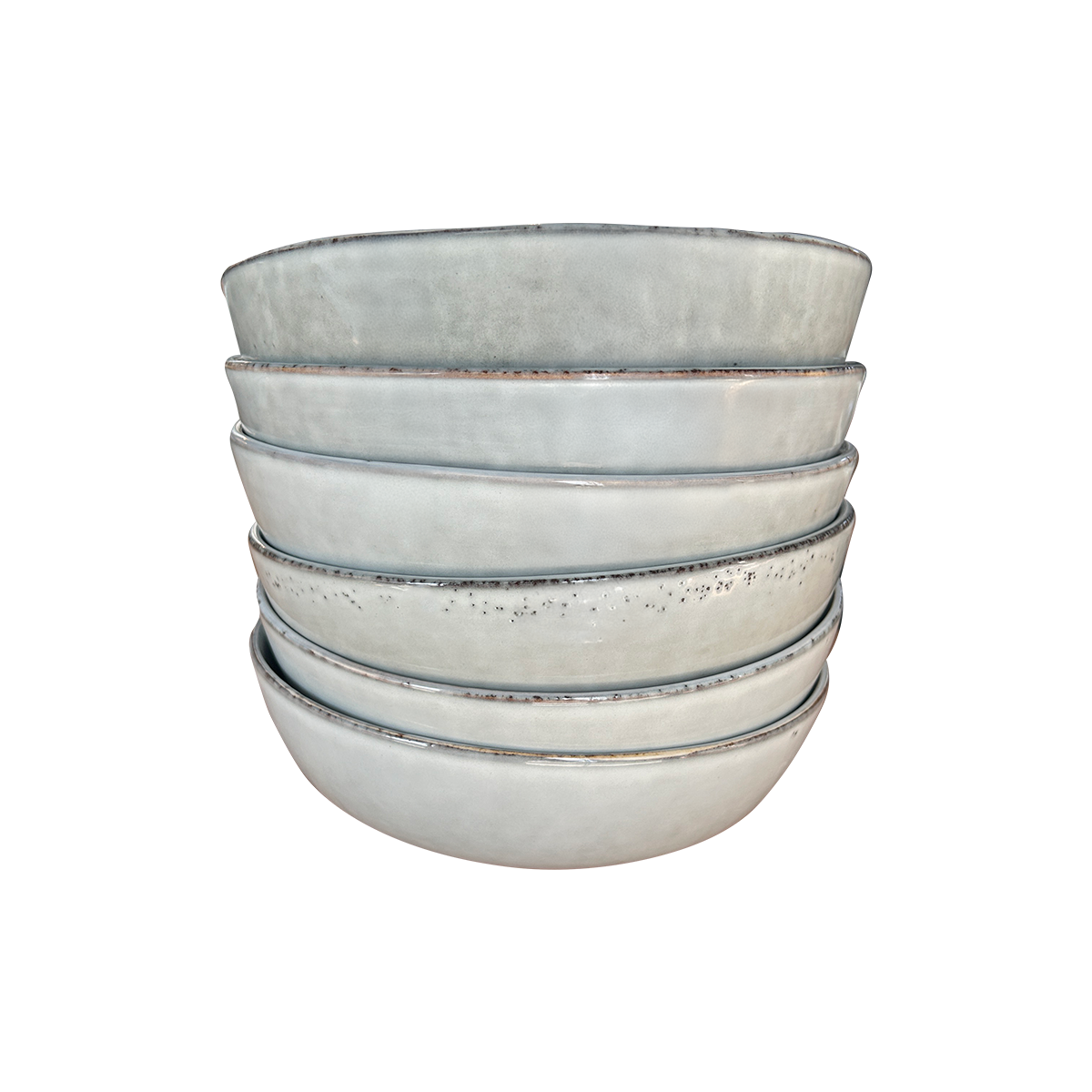 Set Vajilla 18 Piezas Cerámica Gris Linea Oslo