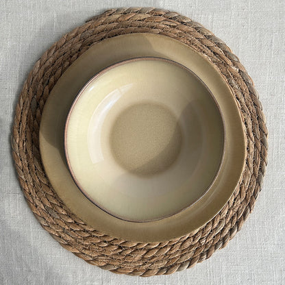 Set Vajilla 18 Piezas Ceramica Beige Linea Ekos