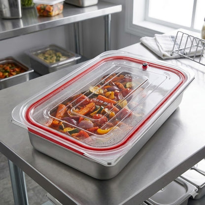 Tapa Contenedor Gastronomico Policarbonato GN 1/1 Con Silicona