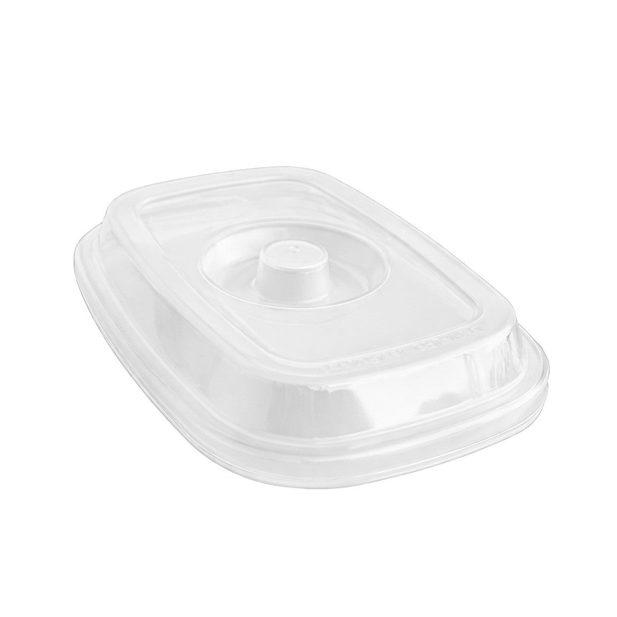 Tapa Rectangular Transparente Policarboanto 14 Cms Para Pocillo