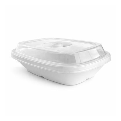Tapa Rectangular Transparente Policarboanto 14 Cms Para Pocillo
