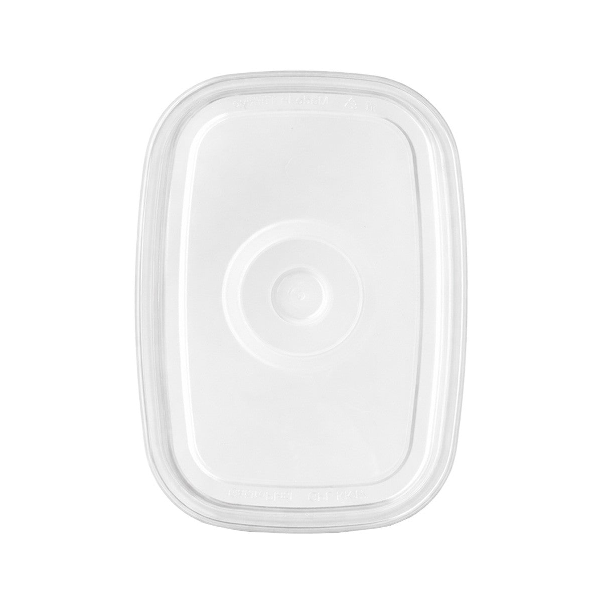 Tapa Rectangular Transparente Policarboanto 14 Cms Para Pocillo