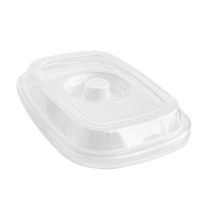 Tapa Rectangular Transparente Policarboanto 17 Cms Para Pocillo