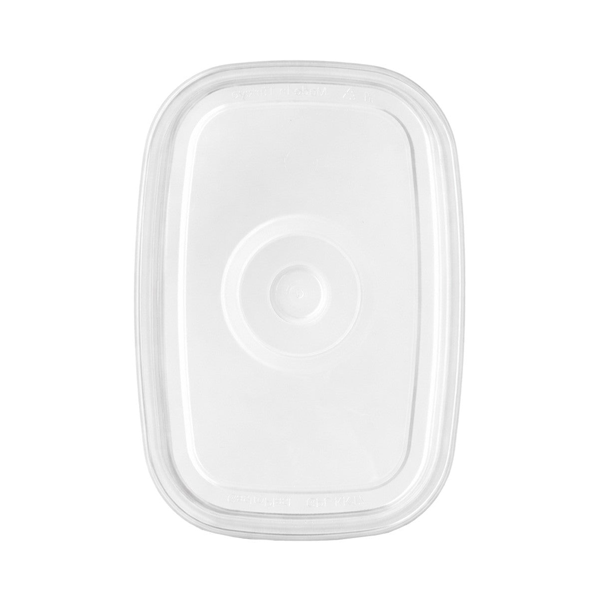 Tapa Rectangular Transparente Policarboanto 17 Cms Para Pocillo
