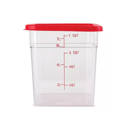 Tapa Roja Recipiente Policarbonato 5.7 Y 7.6 Litros