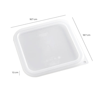 Tapa Transparente Para Recipiente Polipropileno 1.9 Y 3.8 Litros