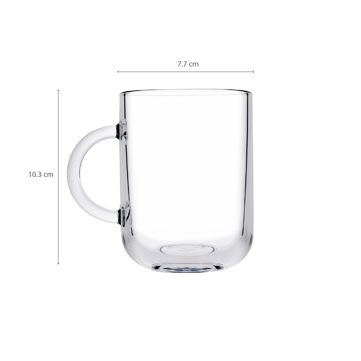 Taza De Vidrio 330 Cc. Línea Iconic