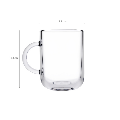 Taza De Vidrio 330 Cc. Línea Iconic