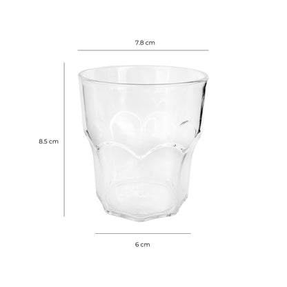 Vaso Whisky 280 cc Transparente Policarbonato Irrompible