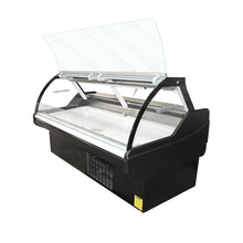 Vitrina Roticera Carnicera Con Apertura Frontal Y Bodega 1.5 Mts Norkalt